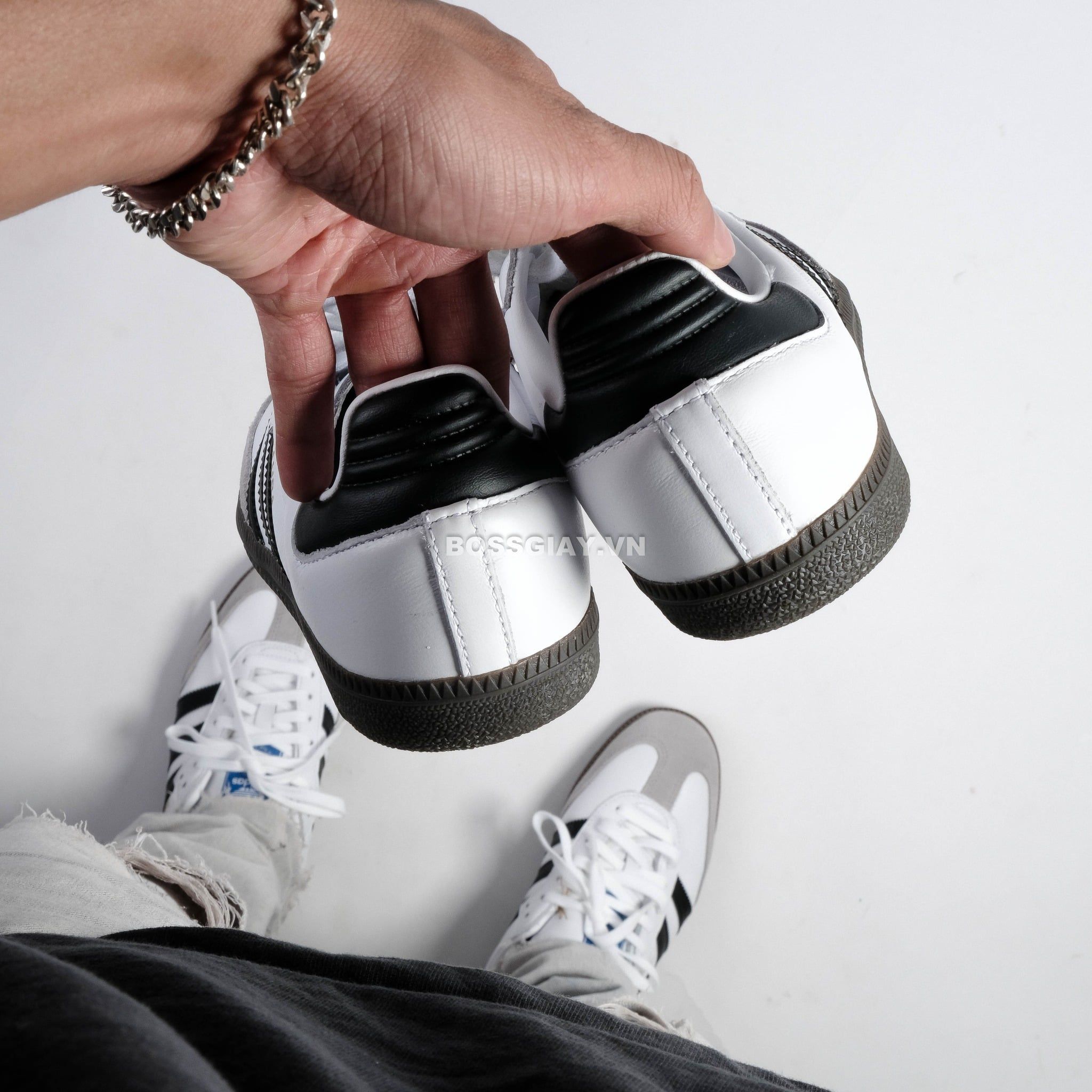  Giày Adidas Samba OG White Black Gum IE3675 