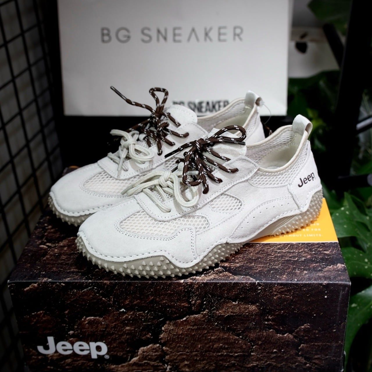  Giày Jeep Outdoor Begie Brown P651W13115C 