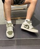  Giày Nike Air Jordan 1 Low SE Medium Olive Sail HV4089-201 