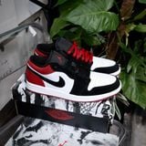  Giày Nike Air Jordan 1 Low Black Toe 2025  IB8971-106 