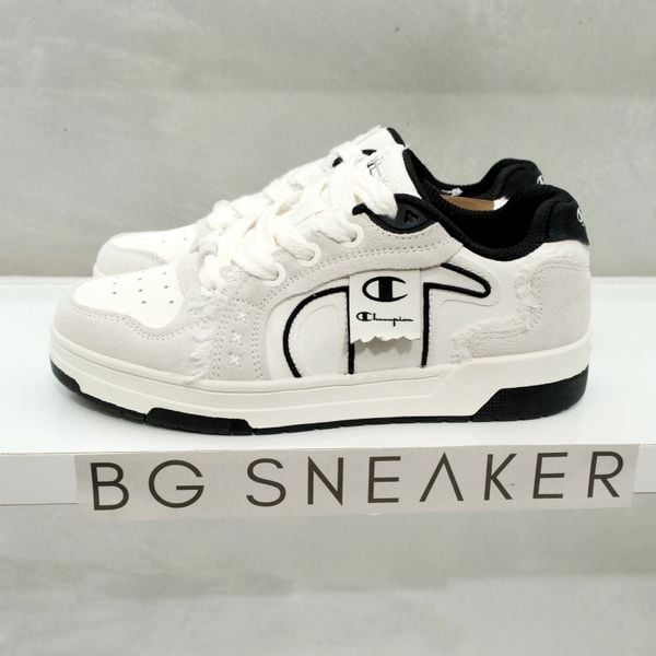  Giày Champion Low-Top Skateboard Shoes Unisex Cream Black U5AFCTU28U3 