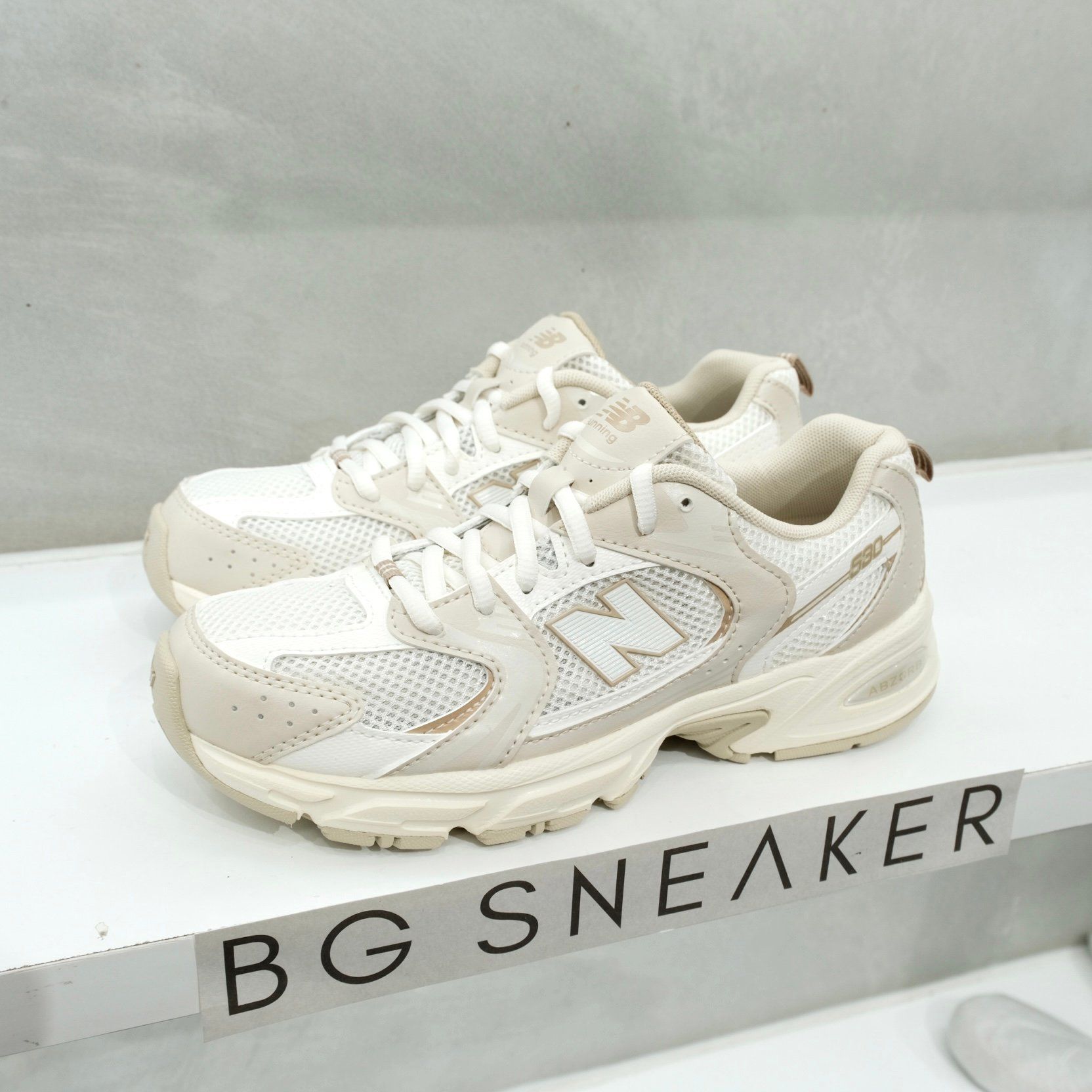  Giày New Balance 530 White Kaki Cream GR530AA 
