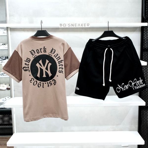  Áo Thun New Era New York Yankees Brown Logo Black   13334577 