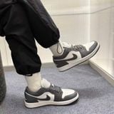  Giày Nike Air Jordan 1 Low Grey White 553558-044 