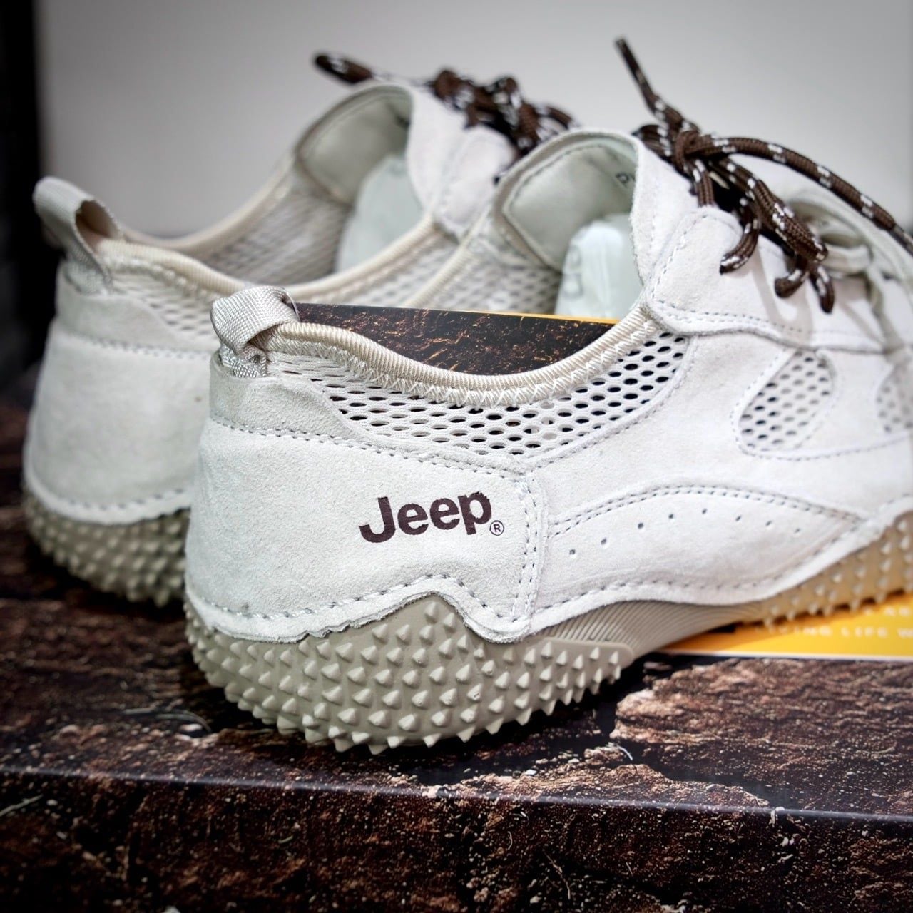  Giày Jeep Outdoor Begie Brown P651W13115C 