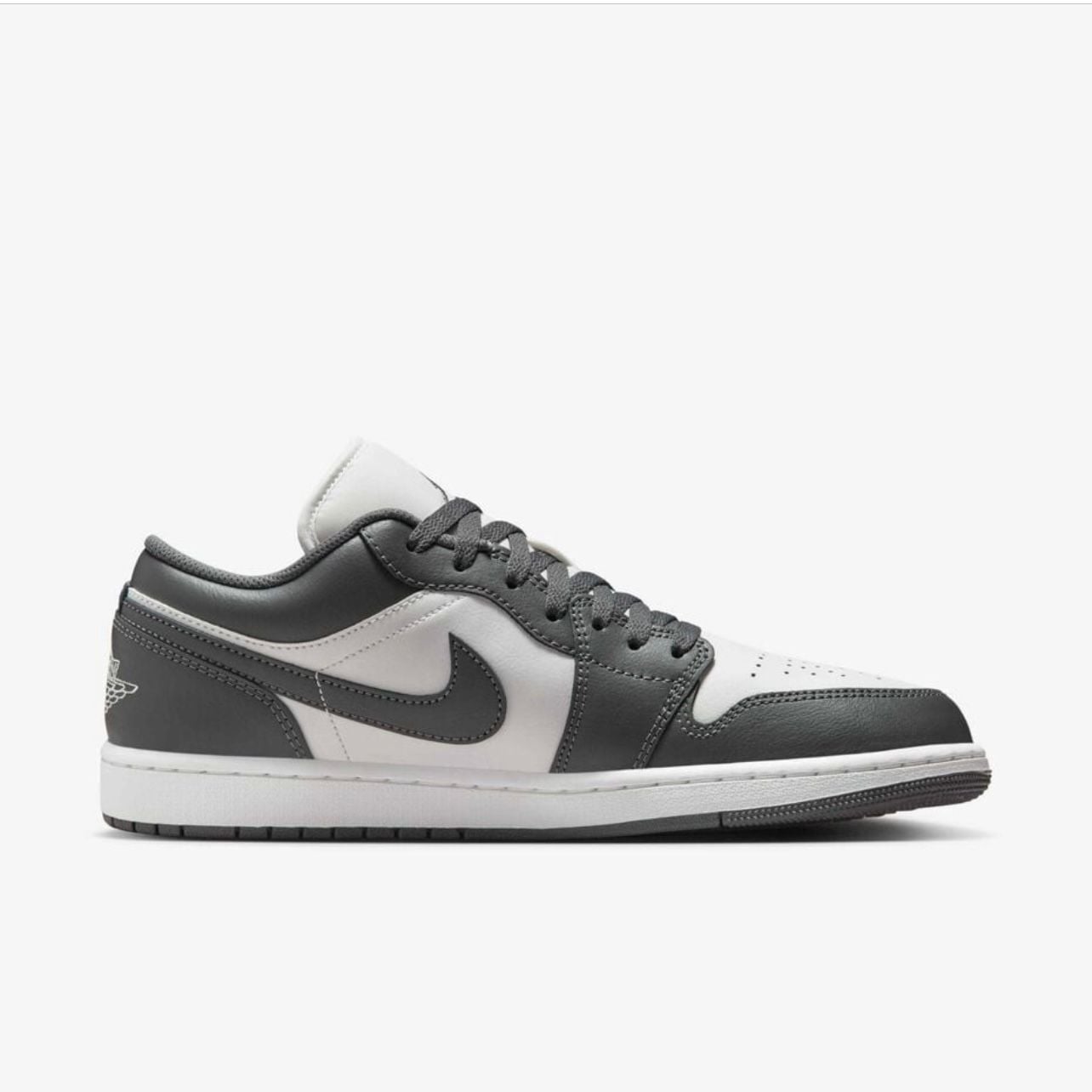  Giày Nike Air Jordan 1 Low Grey White 553558-044 