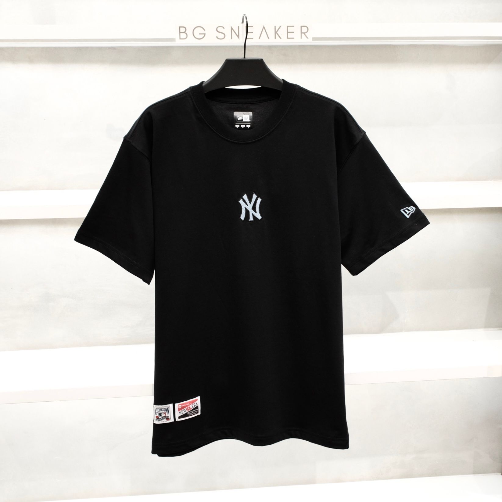  Áo Thun New Era New York Yankees Black Logo Jeans Mono Blue 17784546 