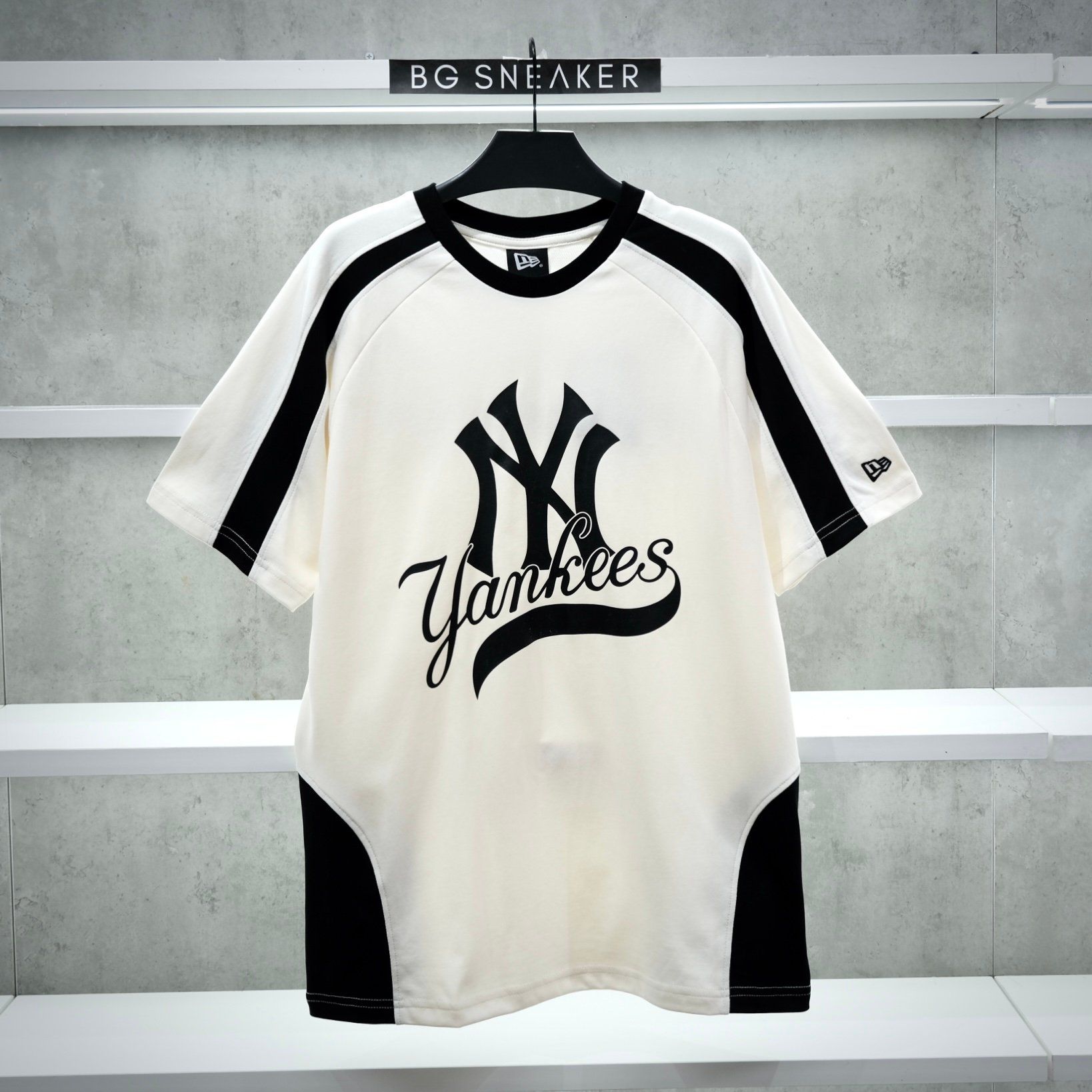  Áo thun New Era  Yankees Cream Black 12224586 