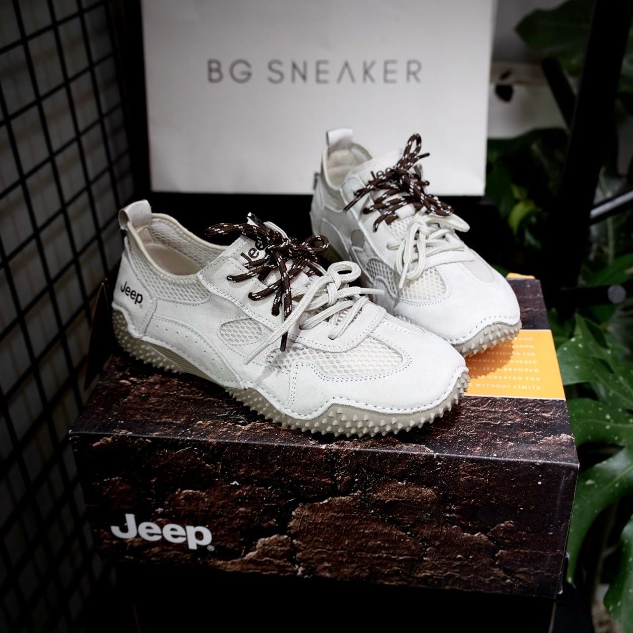  Giày Jeep Outdoor Begie Brown P651W13115C 