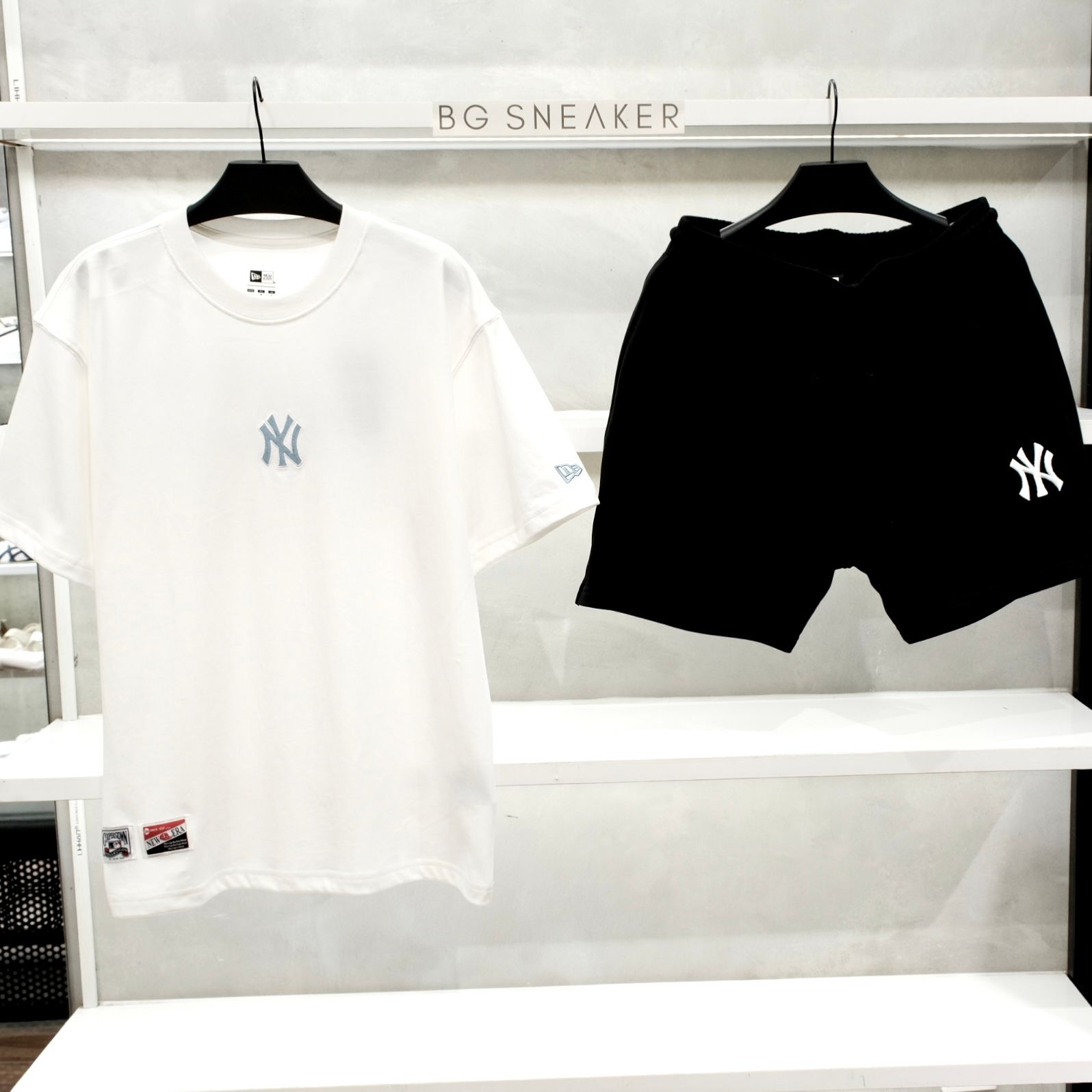  Áo Thun New Era New York Yankees White Logo Jeans Mono Blue  17784545 