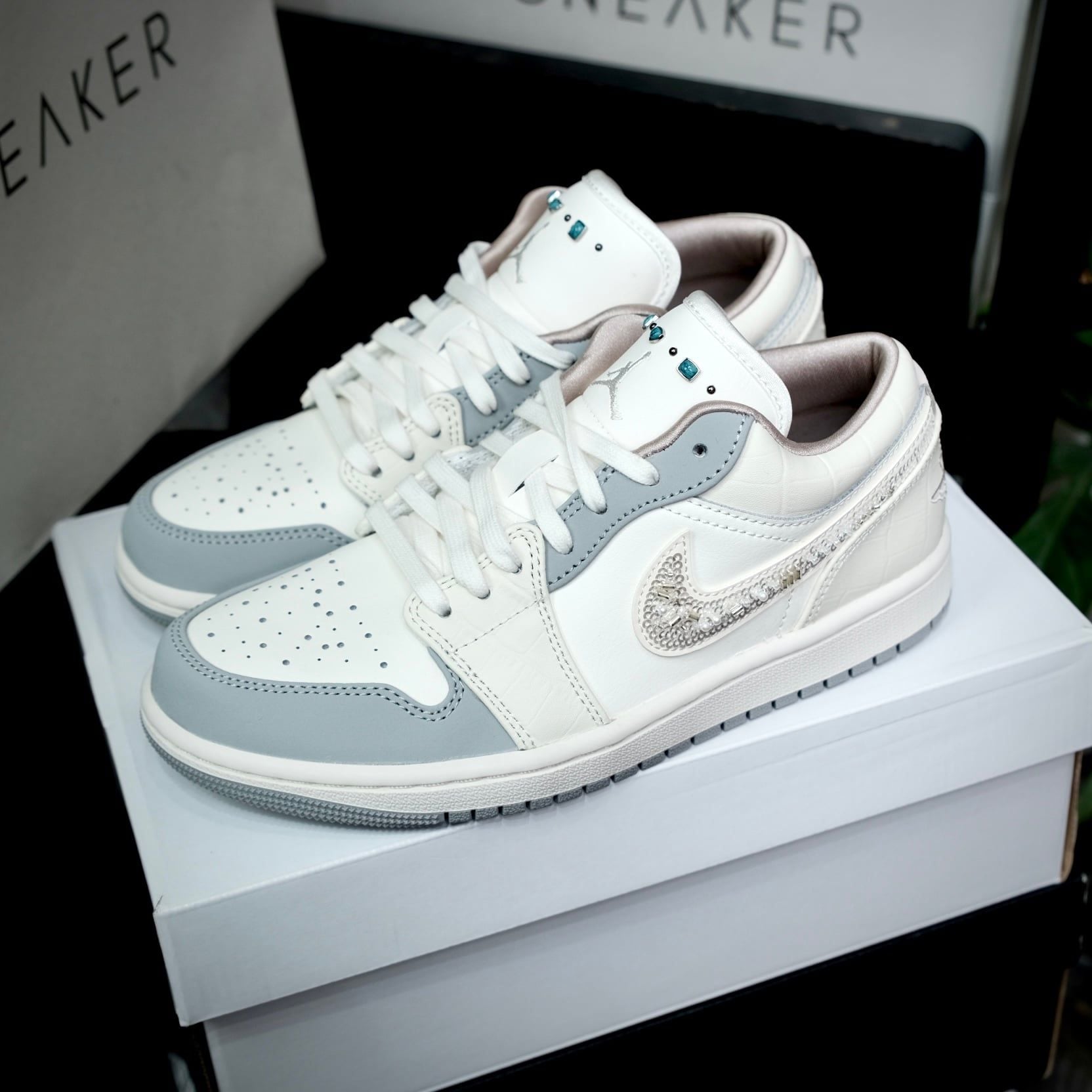  Giày Nike Air Jordan 1 Low Sail Soft Pearl IH7323-100 