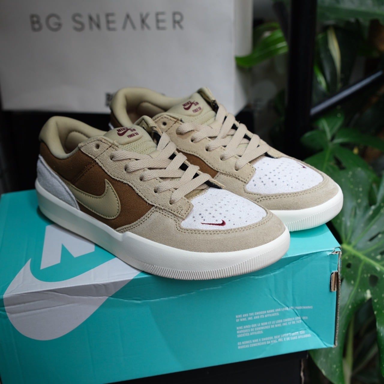  Giày Nike SB Force 58 Brown White DV5477 202 