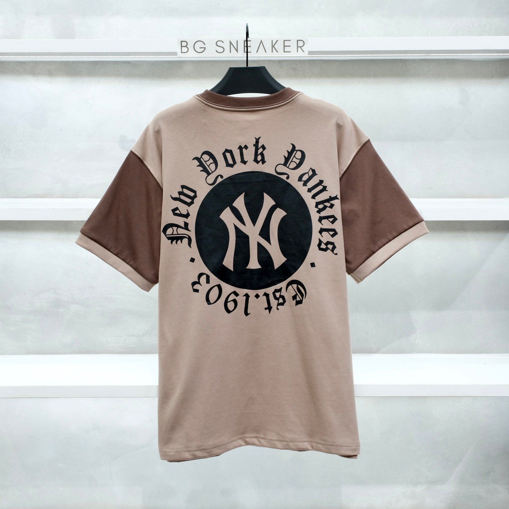  Áo Thun New Era New York Yankees Brown Logo Black   13334577 