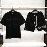  Áo Thun New Era NY Yankees Black Logo In Chìm Đen 16668791 