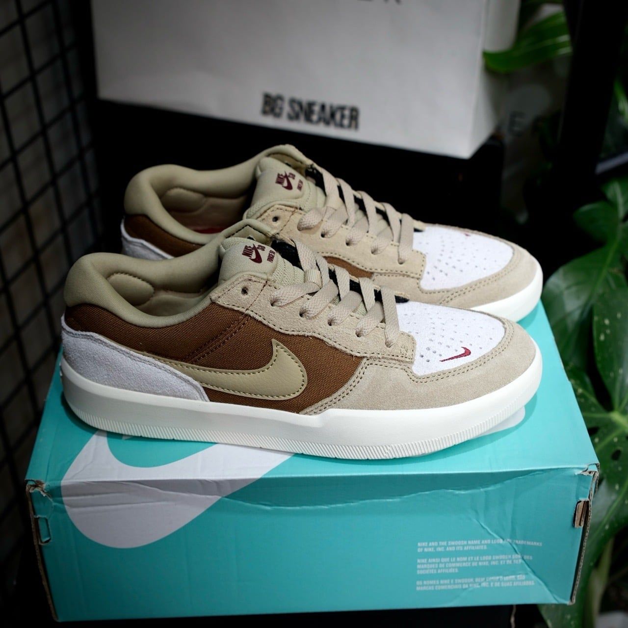  Giày Nike SB Force 58 Brown White DV5477 202 