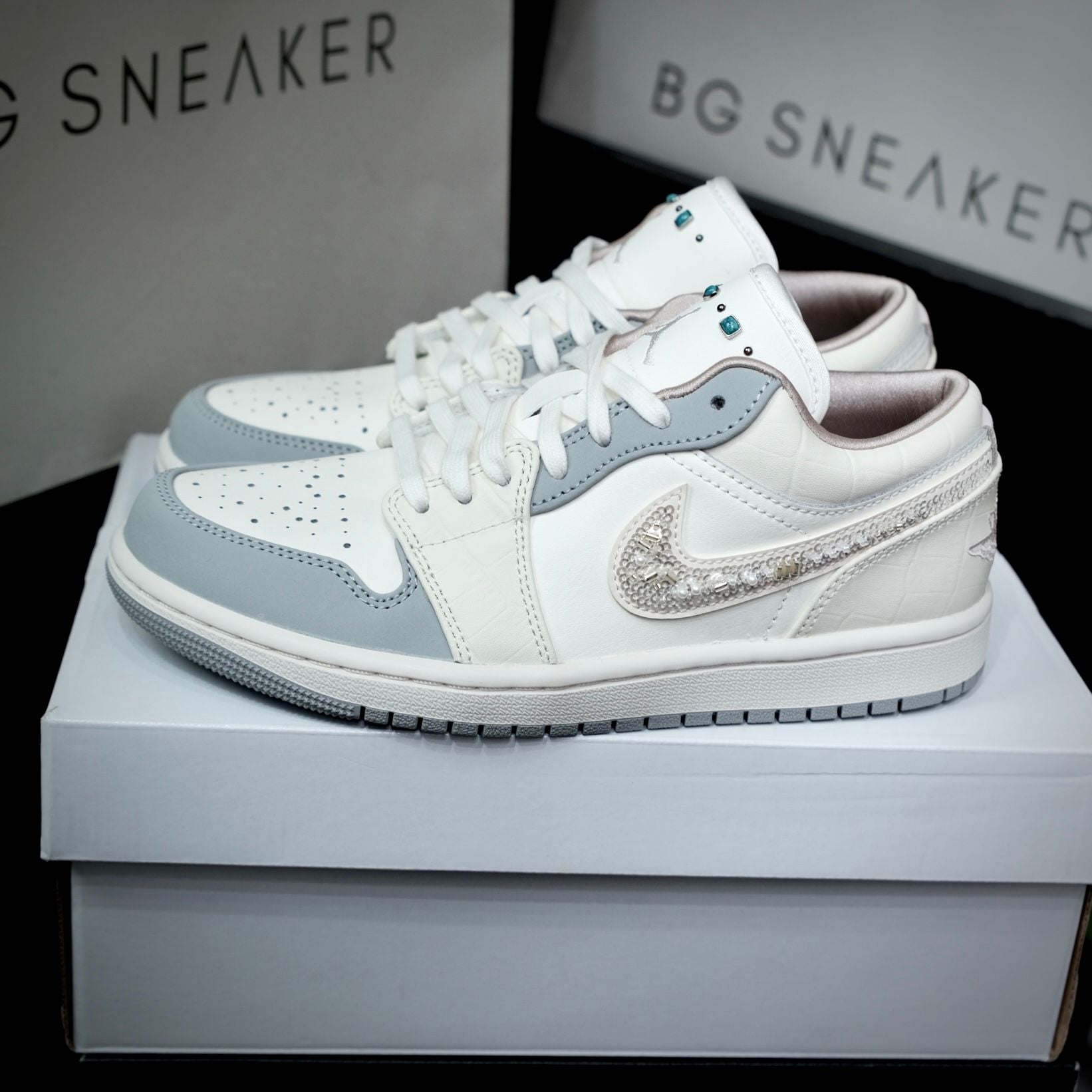  Giày Nike Air Jordan 1 Low Sail Soft Pearl IH7323-100 