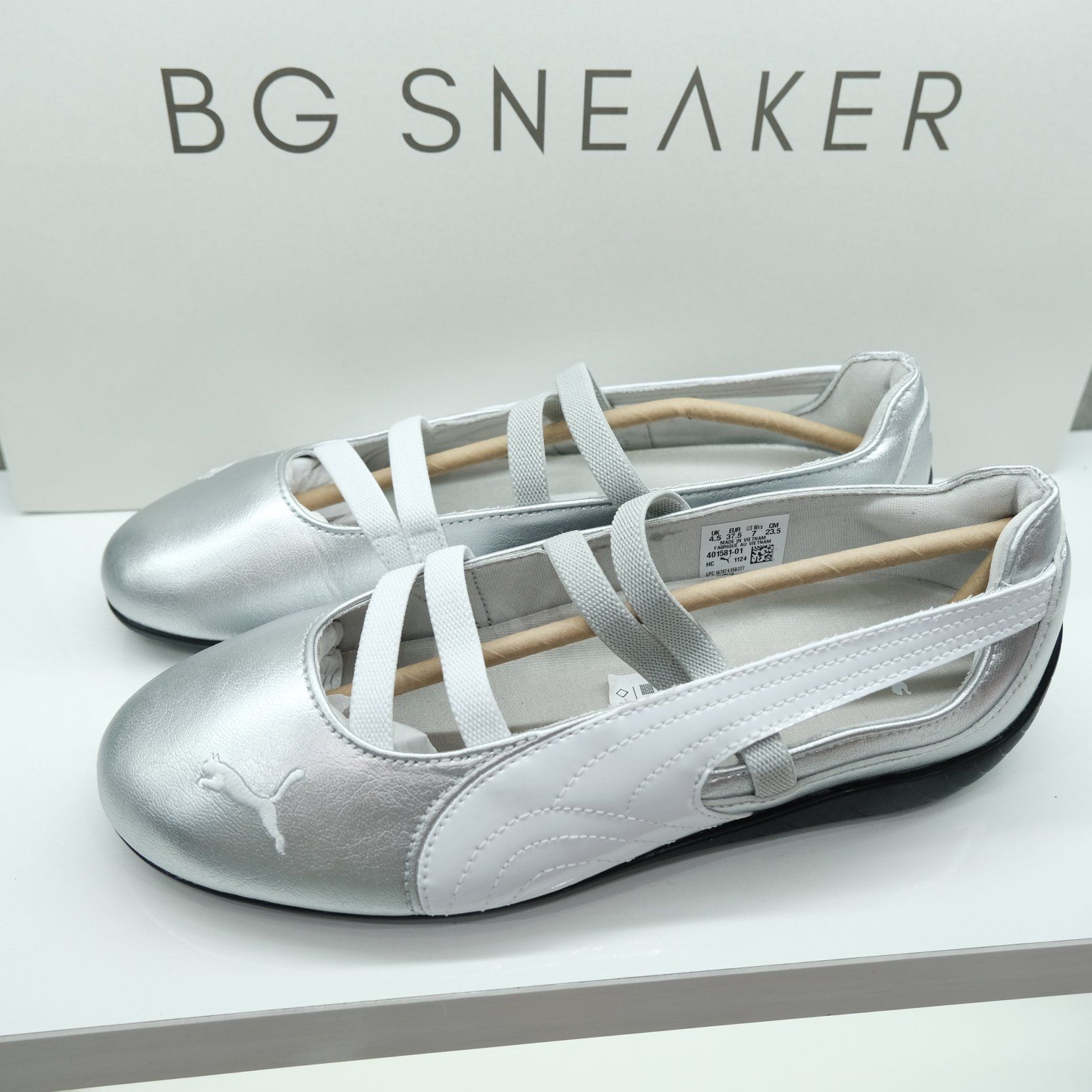  Giày Puma Speedcat Ballet Leather SLIVER WHITE 401581-01 