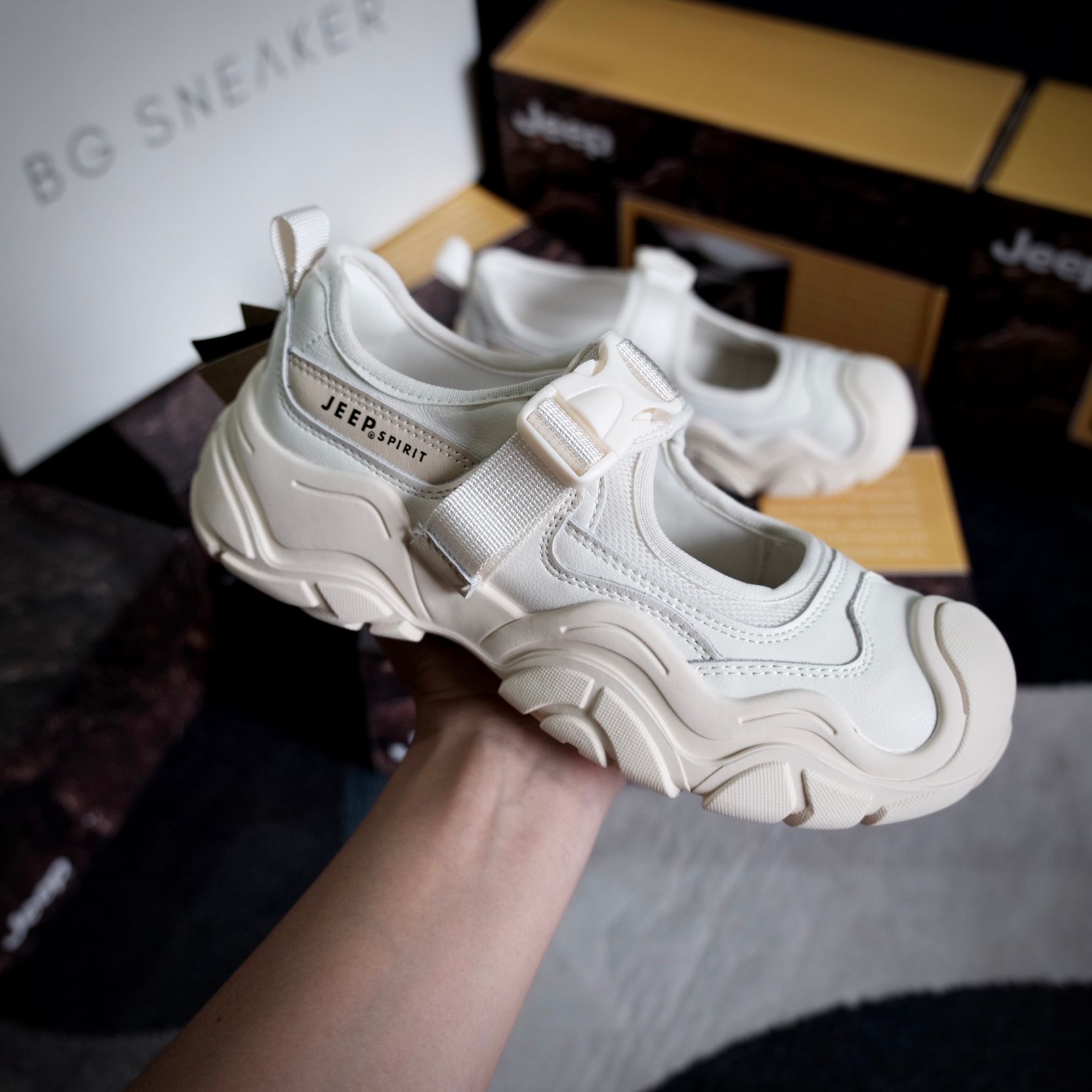  Giày Jeep Spirit Breath V2 Cream  5418315091 