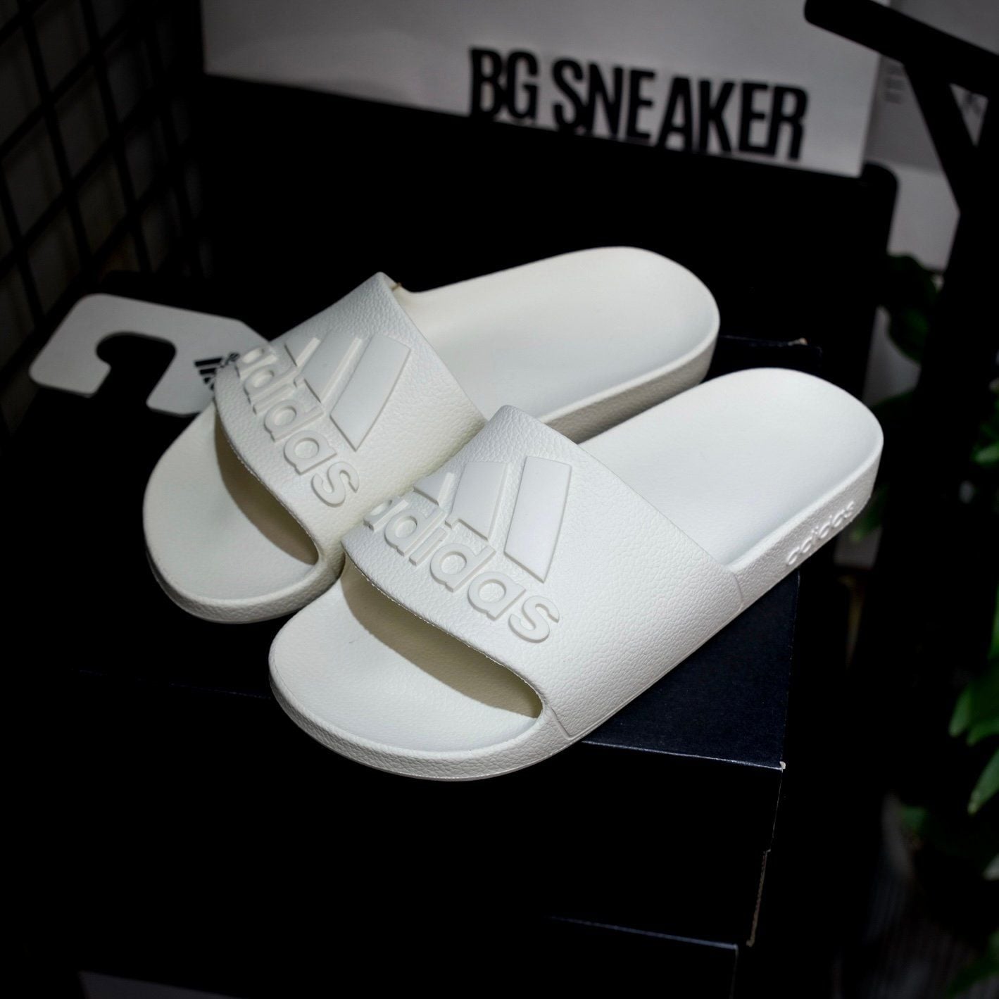  Dép Adidas Adilette Aqua Slides White Full  IF7370 
