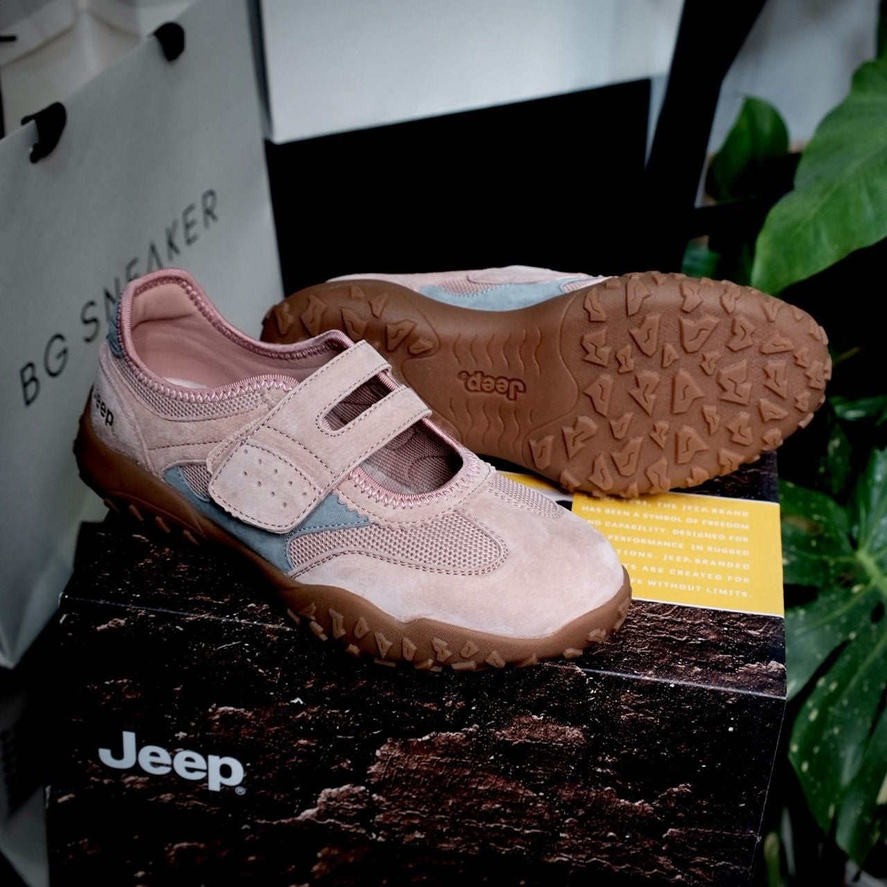  GIÀY JEEP MARY JANE BALLET PINK  P654W13264 