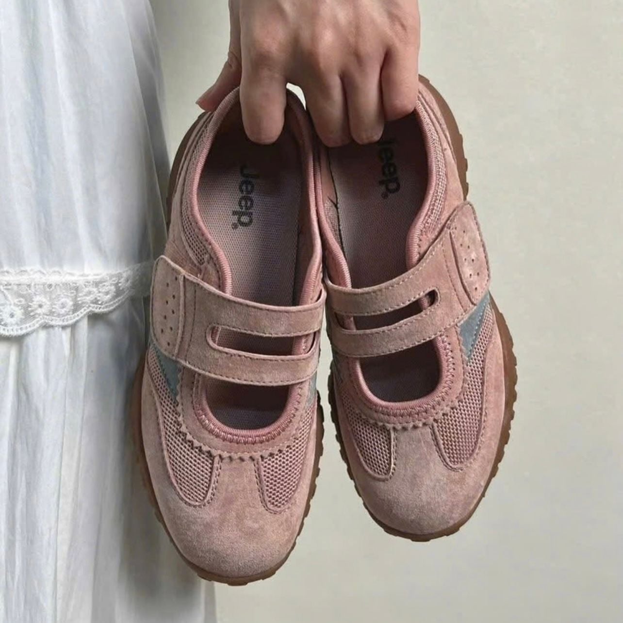  GIÀY JEEP MARY JANE BALLET PINK  P654W13264 