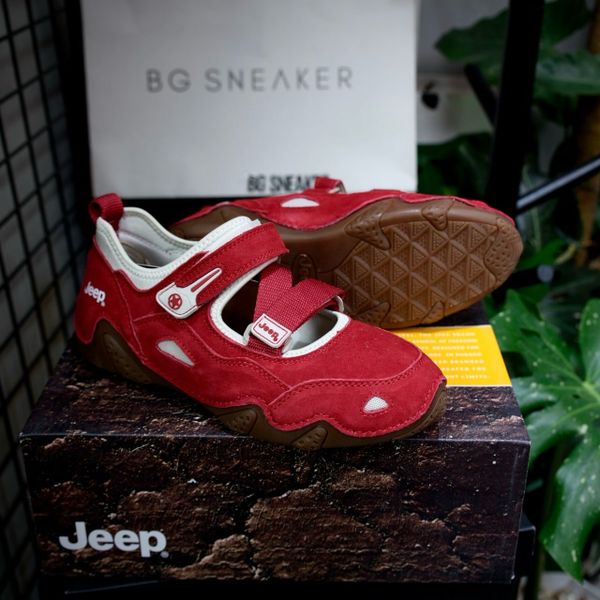  Giày Jeep Outdoor Shoes Women's Low Top Red  PX241WAS882 