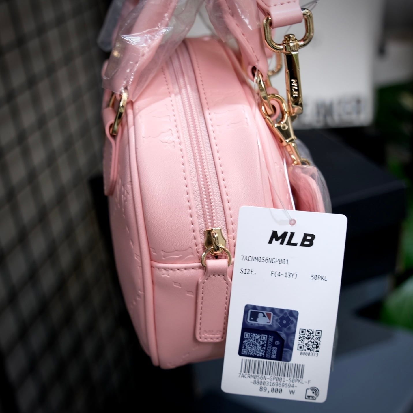  Túi Đeo Chéo MLB Diamond Monogram New York Yankees Crossbody PINK 7ACRMDA5N-50PKL 