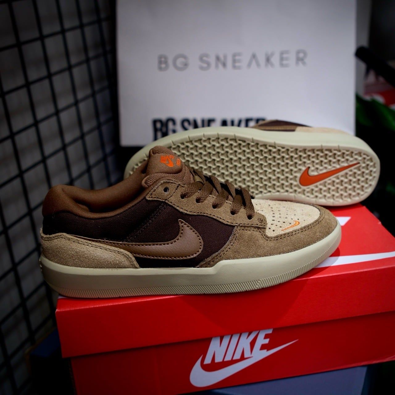  Giày Nike SB Force 58  Brown DV5477 201 