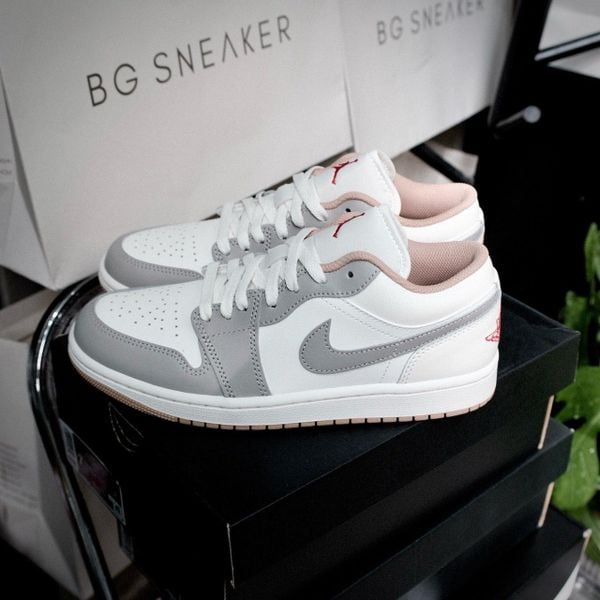  Giày Nike Air Jordan 1 Low ‘Red College Grey’ 553558-169 