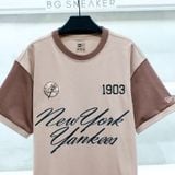  Áo Thun New Era New York Yankees Brown Logo Black   13334577 