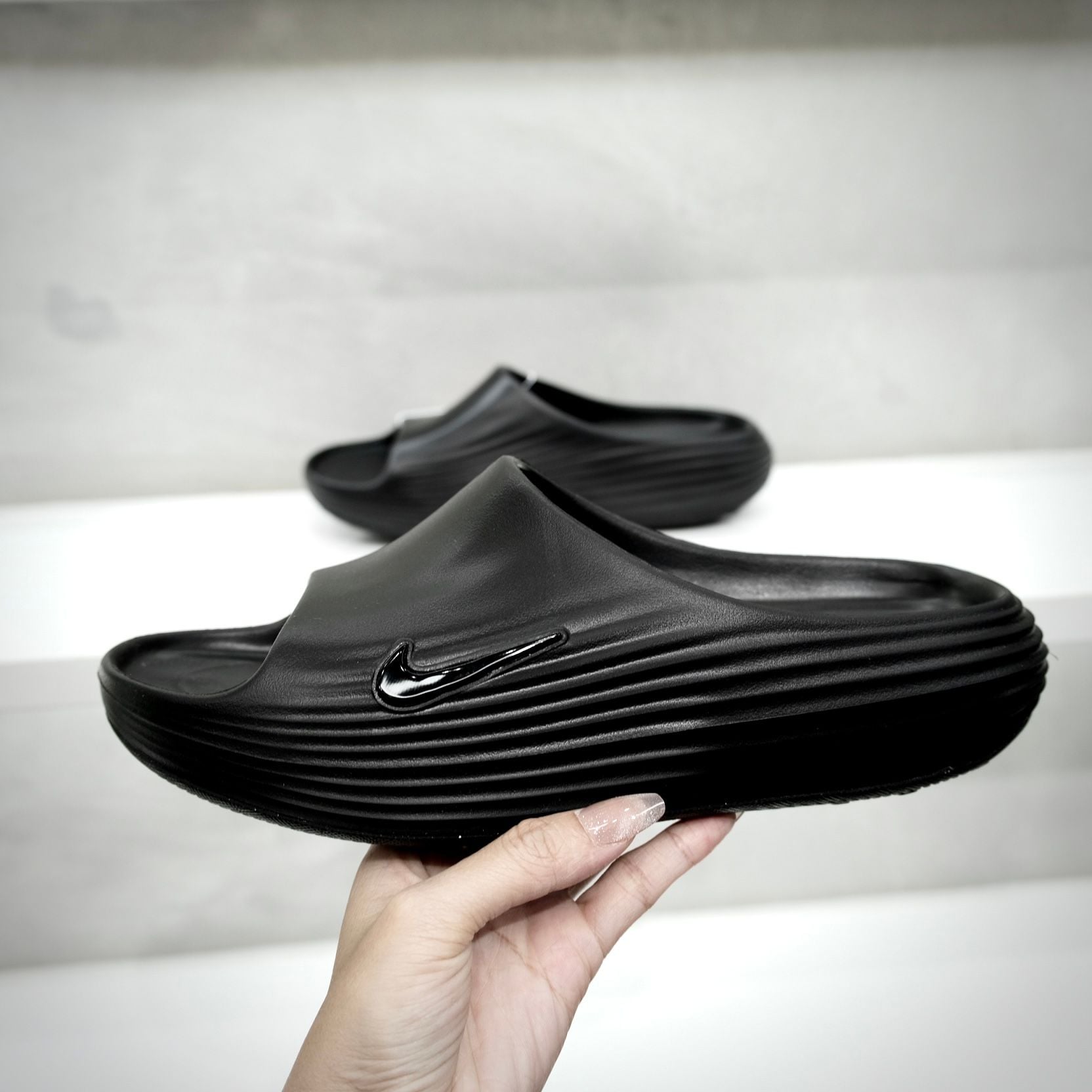  Dép Nike React X Rejuven8 Slide Black HV4479-001 
