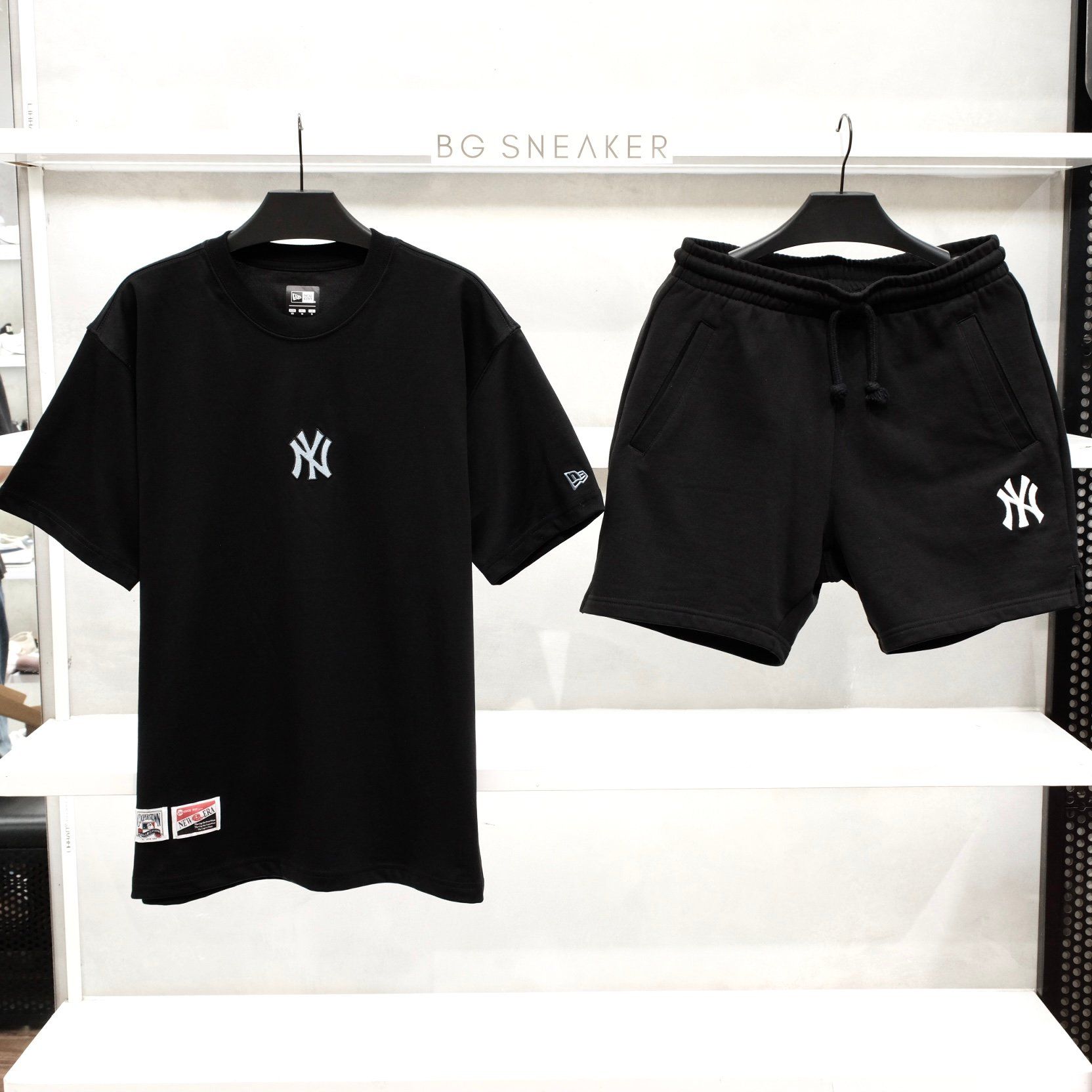  Áo Thun New Era New York Yankees Black Logo Jeans Mono Blue 17784546 
