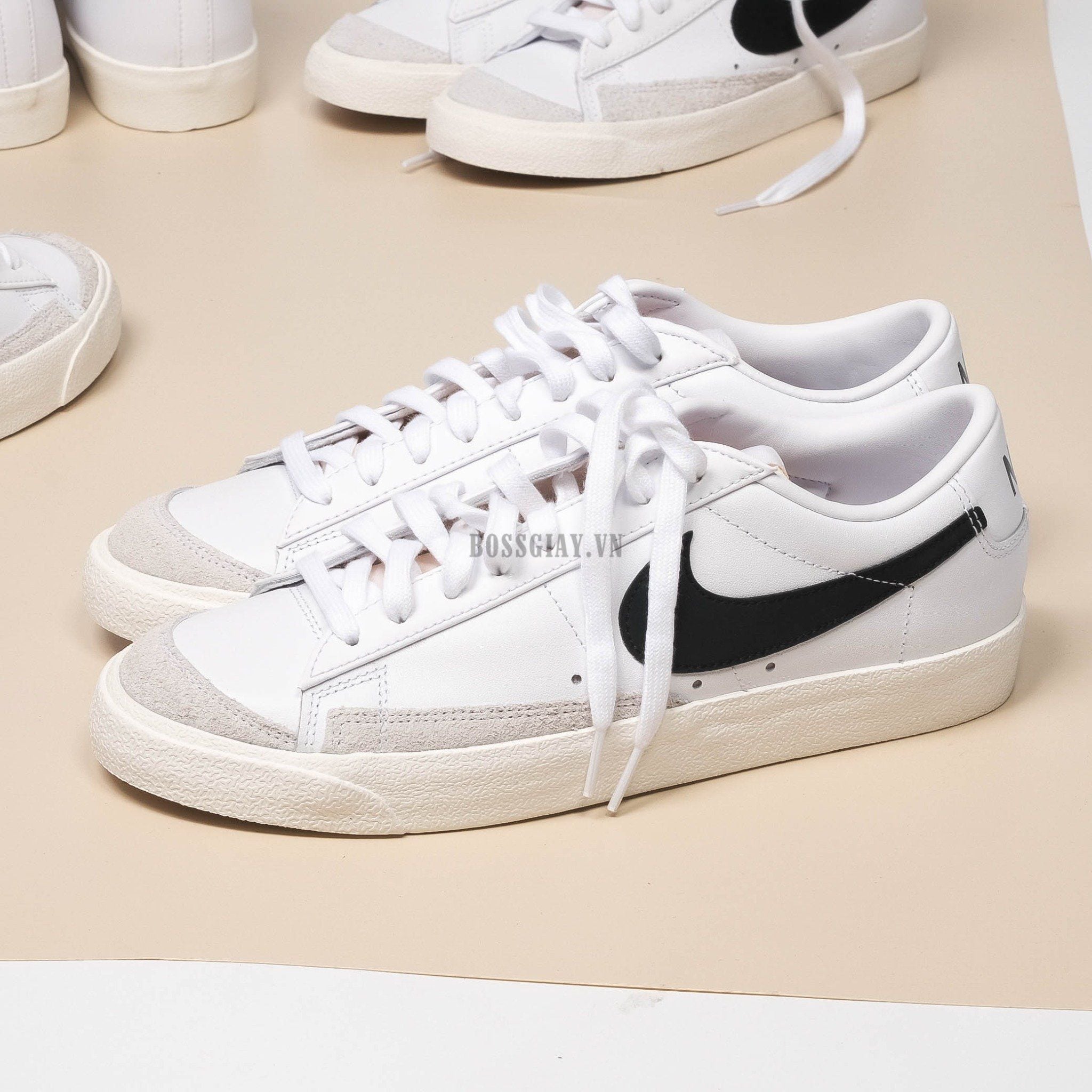  Giày  Nike Blazer Low ’77 Vintage White Black DA6364-101 