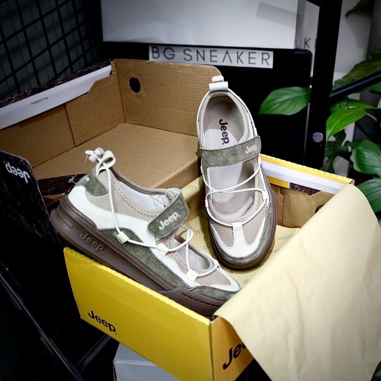  Giày JEEP THE SPIRIT Green Gum  P653W13253 