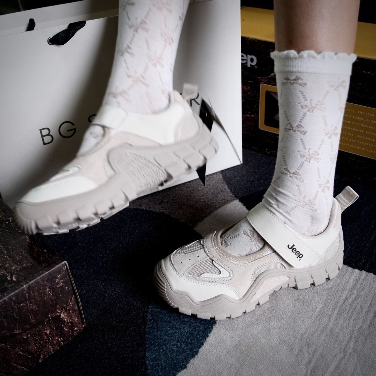  GIÀY JEEP OUTDOOR  BEGIE  PD241WAS872 