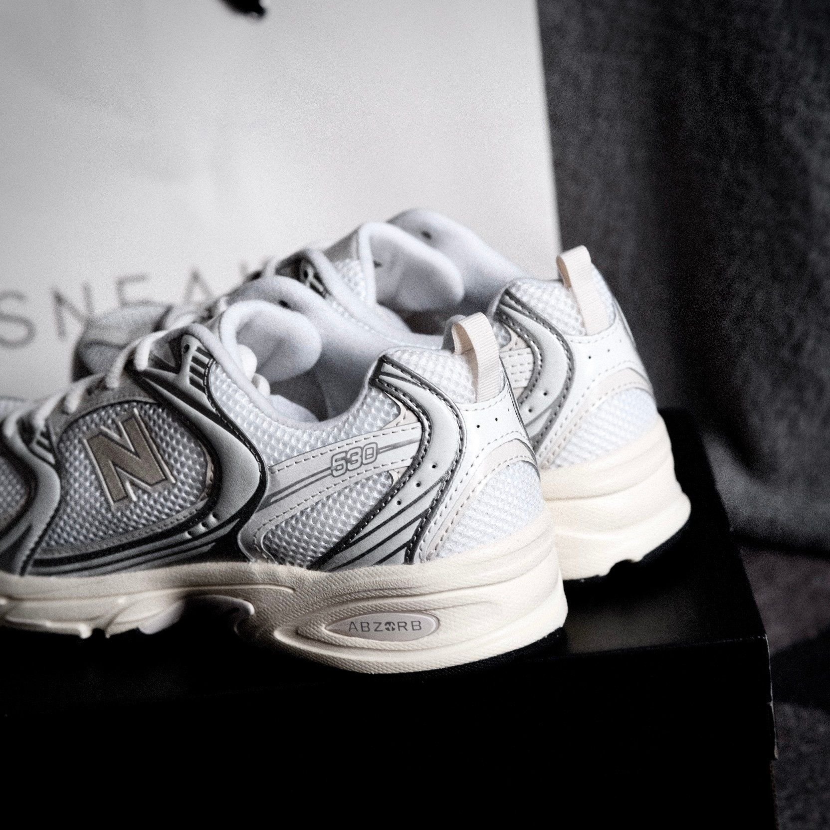 Giày New Balance 530 Sliver Cream Black U530ESB 