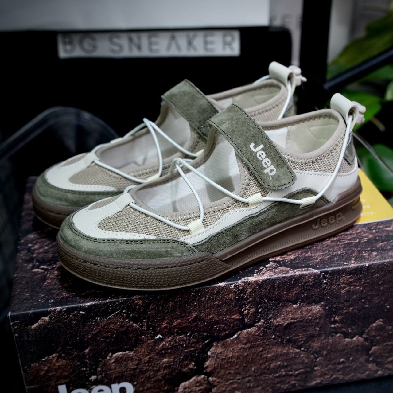  Giày JEEP THE SPIRIT Green Gum  P653W13253 