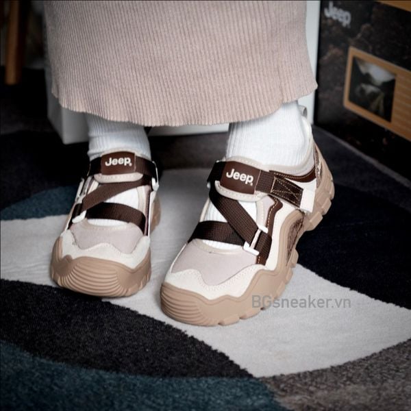  Giày Jeep Mary Jane Velcro ''Choco'' [PD241WAS873] 