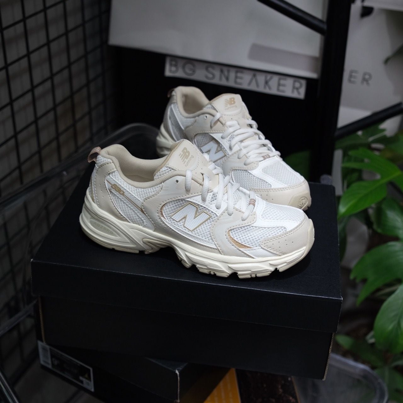  Giày New Balance 530 White Kaki Cream GR530AA 