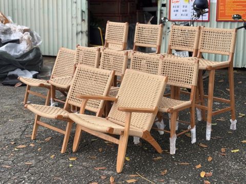  BST ghế gỗ đan dây 