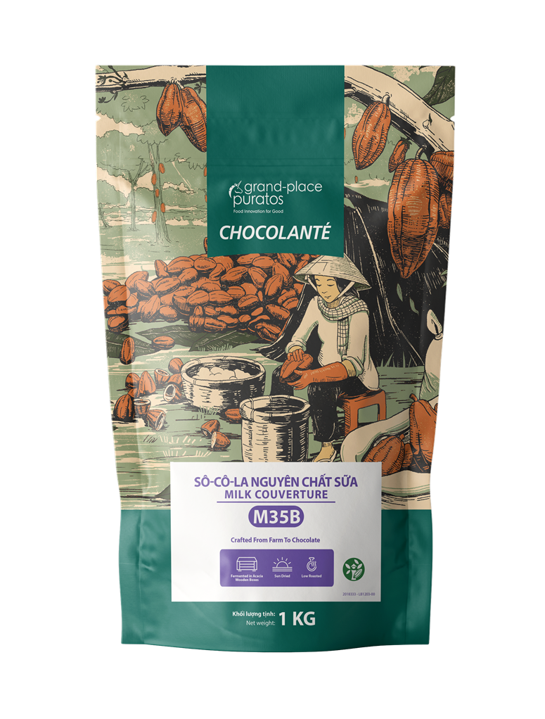 Sô-cô-la Chocolante Hạt nút Sữa 35% GPM-35B 1kg 4021119