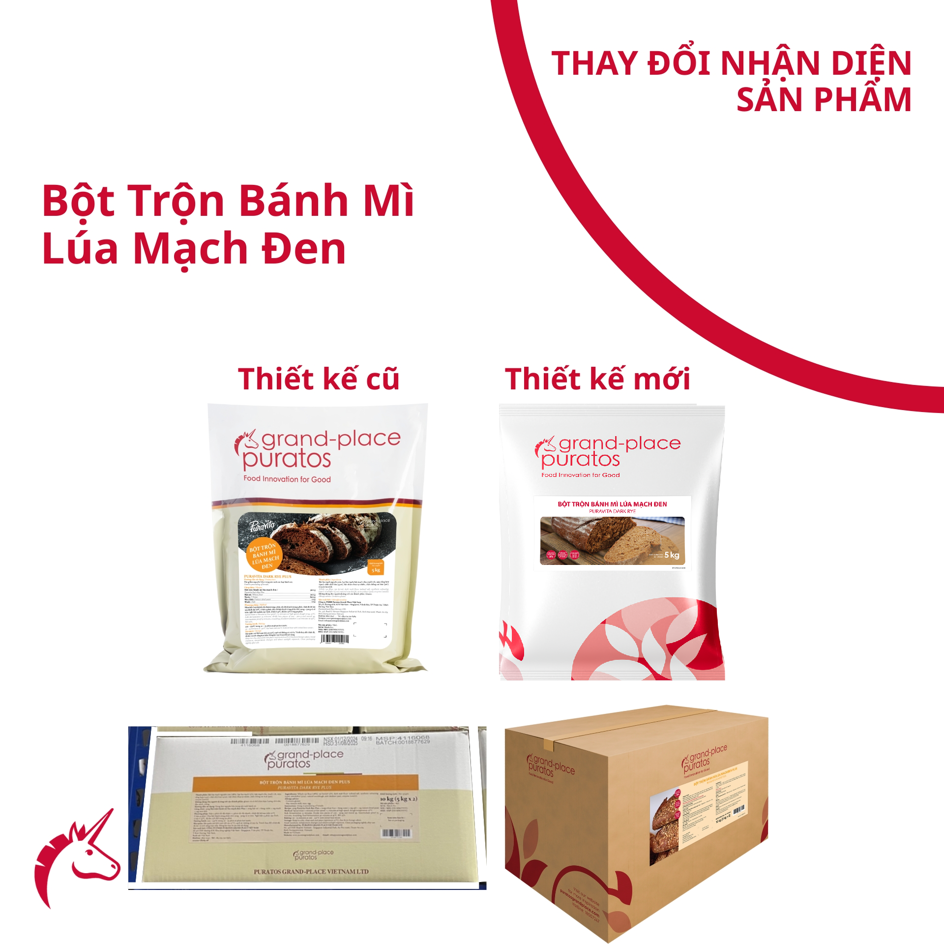 Bột trộn bánh mì lúa mạch đen  5kg - 4116067