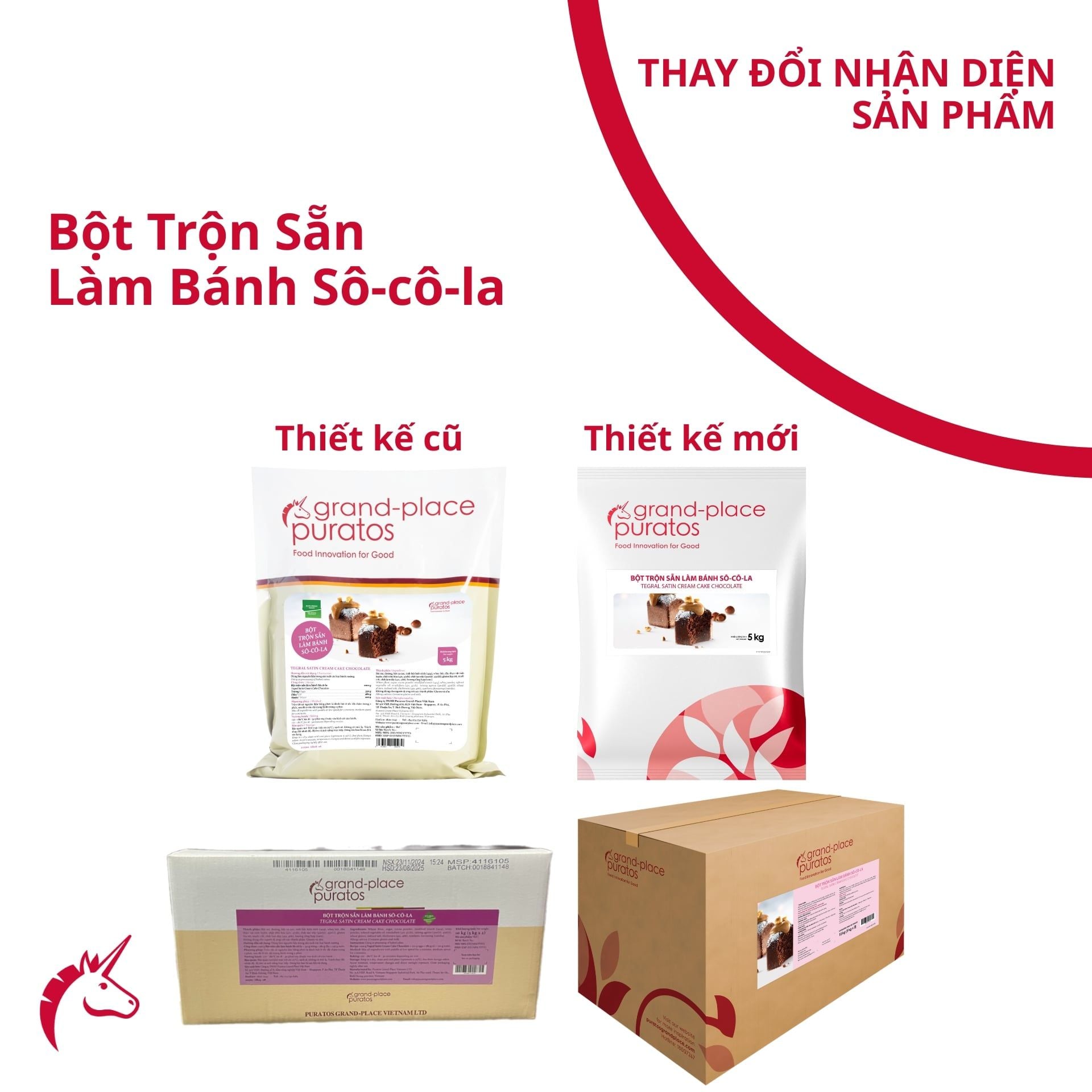 Bột trộn sẵn bánh Cream sô-cô-la 5kg - 4116105