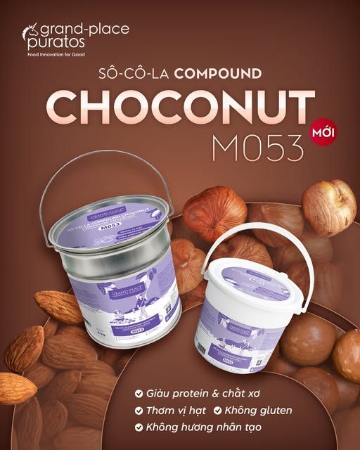 Sô-cô-la compound ChocoNut M053 3x4 KG - 4029126