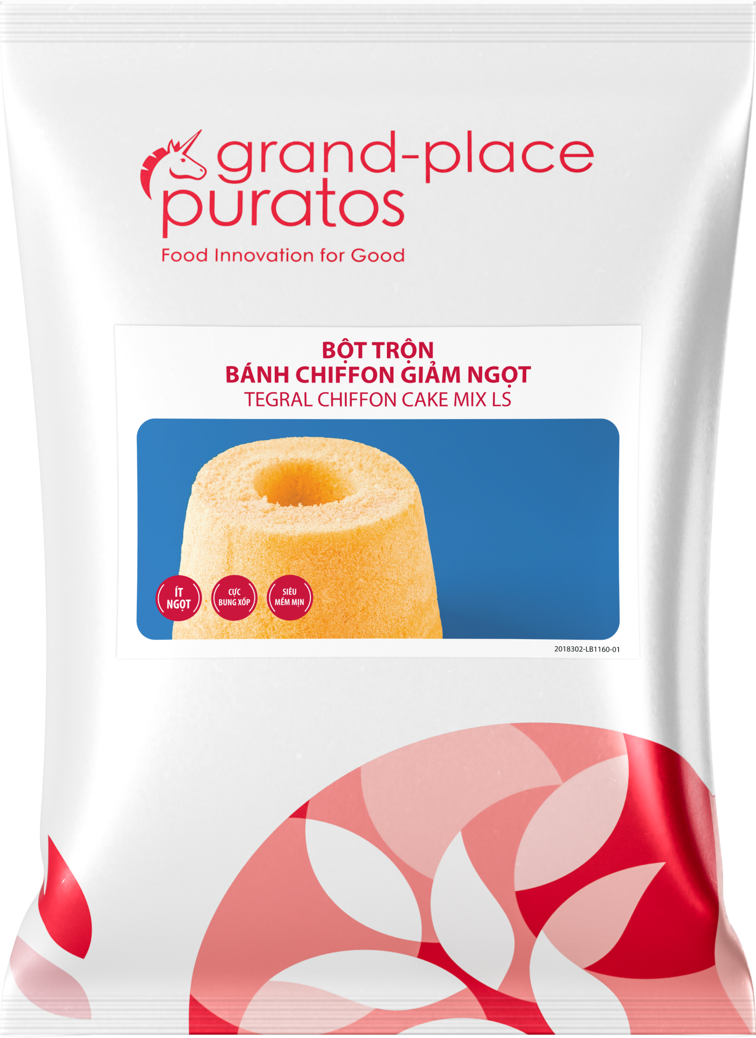 Bột Trộn Bánh Chiffon Giảm Ngọt 1Kg - 4027959