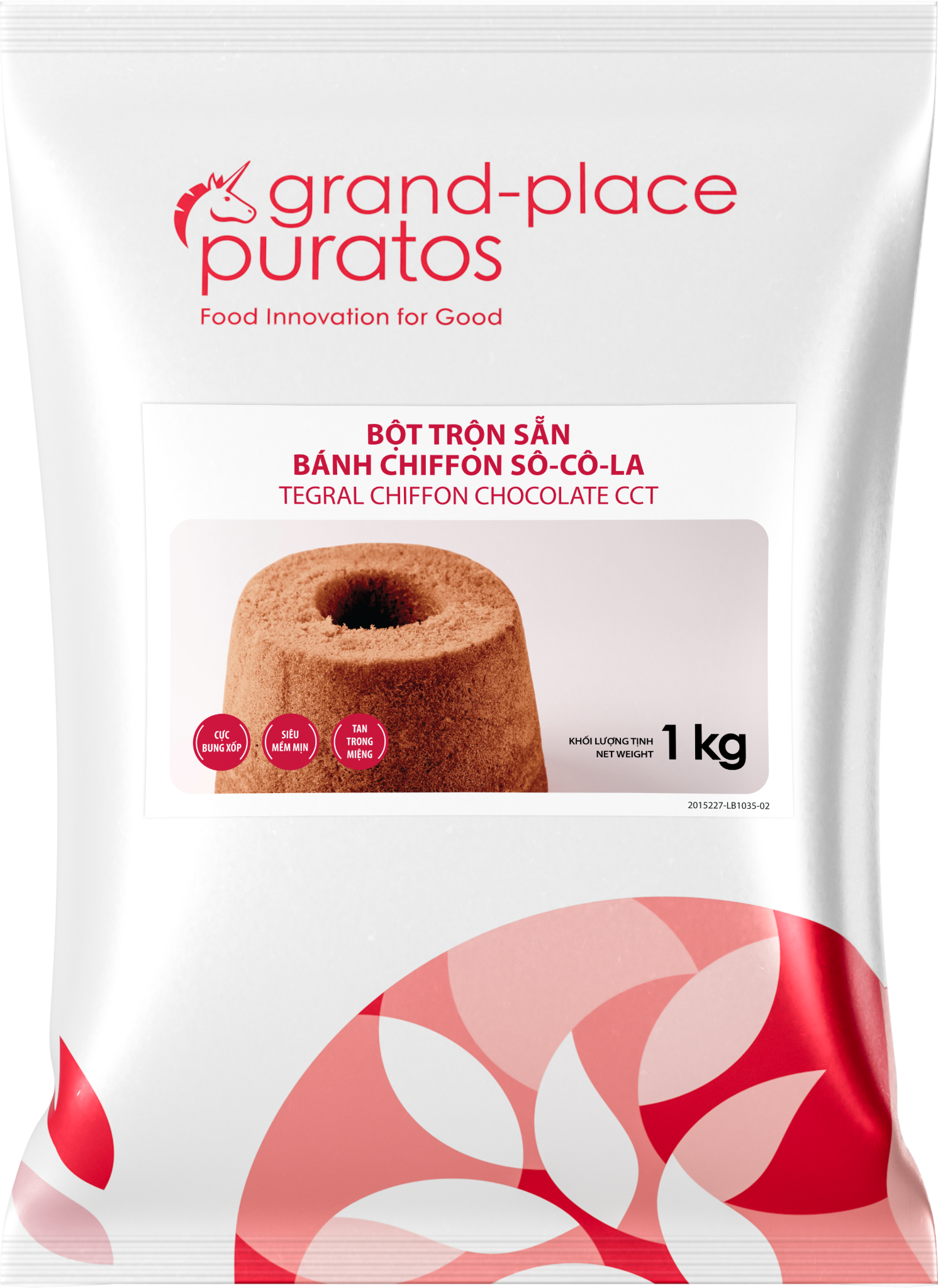 Bột Trộn Sẵn Bánh Chiffon Sô-cô-la 1kg - 4025175