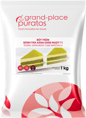 Bột trộn sẵn bánh Moist trà xanh Giảm Ngọt 1kg - 4029363