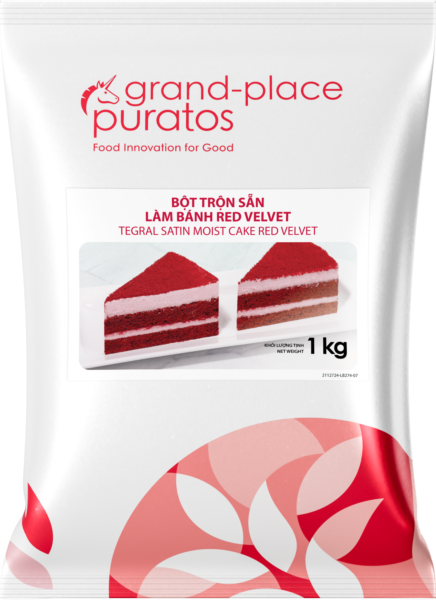 Bột trộn sẵn bánh Moist Red Velvet  1kg - 4116109