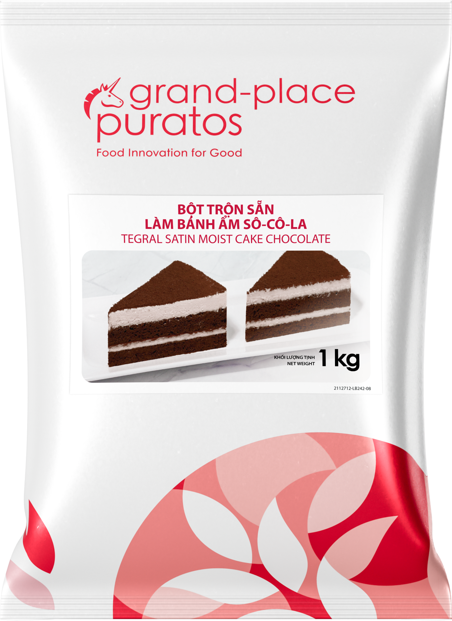 Bột trộn sẵn bánh Moist sô-cô-la 1kg - 4116107