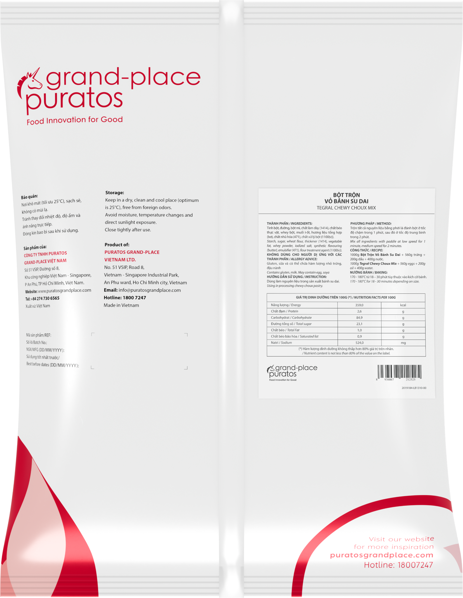 Bột Trộn Sẵn Bánh Su Dai 5kg - 4116300